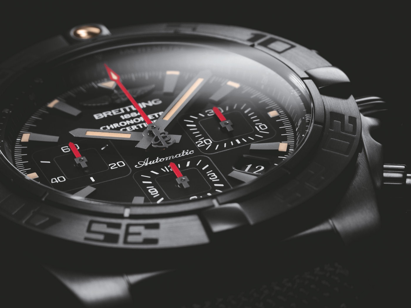 Black Breitling Chronomat Fake Watches