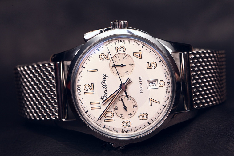 Breitling Transocean Chronograph 1915 Replica Watches With White Dials