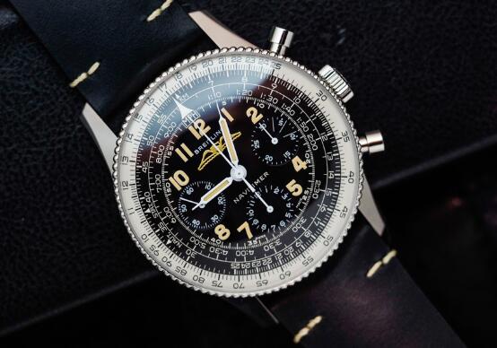 The special Breitling Navitimer sports a distinctive look of retro style.